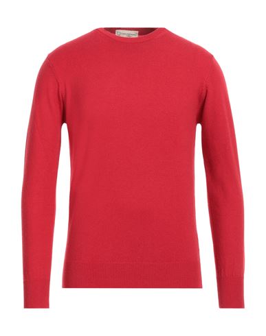 Cashmere Company Man Sweater Red Size 38 Wool, Cashmere
