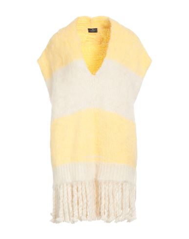 Etro Woman Sweater Light Yellow Size 6 Acrylic, Alpaca Wool, Mohair Wool, Polyamide, Wool