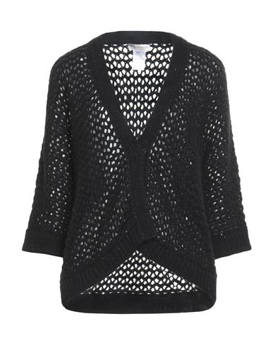 Shop Le Tricot Perugia Woman Cardigan Black Size Xs Wool, Alpaca Wool, Polyamide, Polyester