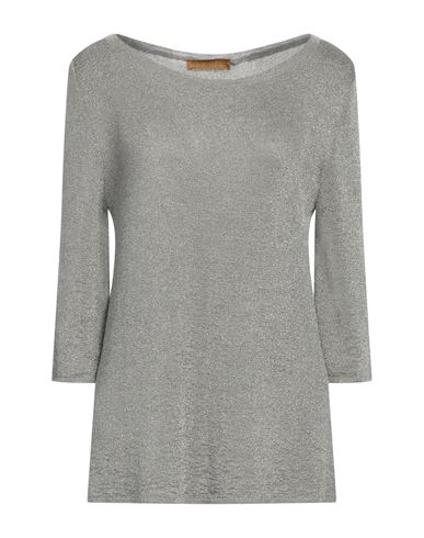 Shop Siyu Woman Sweater Sage Green Size 12 Viscose, Metallic Fiber