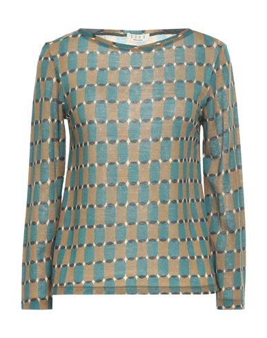 Shop Siyu Woman Sweater Khaki Size 8 Wool, Polyamide In Beige