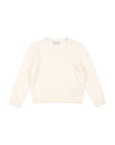 Shop Moncler Toddler Boy Sweater Ivory Size 4 Virgin Wool In White