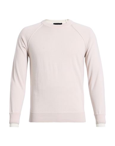 +39 Masq Man Sweater Light Pink Size 42 Merino Wool In Pink