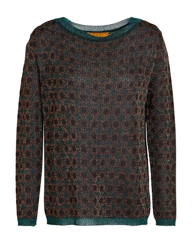 Siyu Woman Sweater Brown Size 10 Viscose, Metallic Fiber In Burgundy