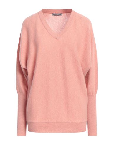 Shop Florentine Flowers Woman Sweater Salmon Pink Size L Cashmere