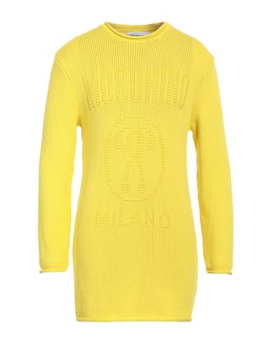 Shop Moschino Man Sweater Yellow Size 44 Cotton, Polyamide