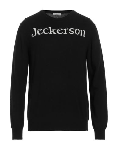Shop Jeckerson Man Sweater Black Size Xxl Polyamide, Viscose, Wool, Cashmere