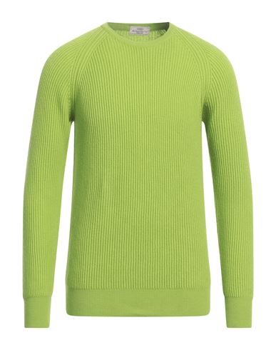 Abkost Man Sweater Acid Green Size 42 Merino Wool, Cashmere
