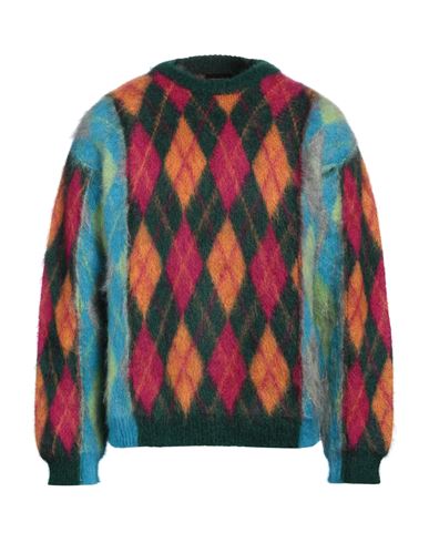 Shop Roberto Collina Man Sweater Green Size 36 Mohair Wool, Nylon, Wool