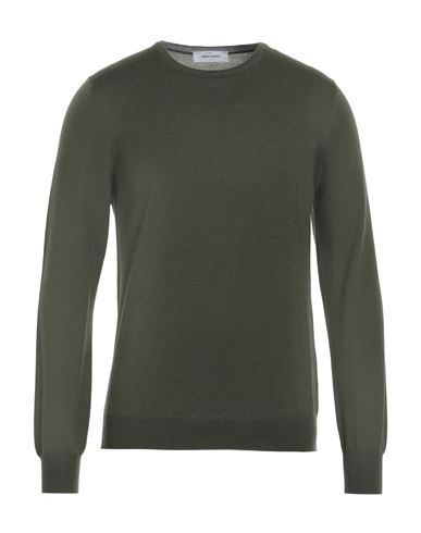 Gran Sasso Man Sweater Military Green Size 48 Virgin Wool