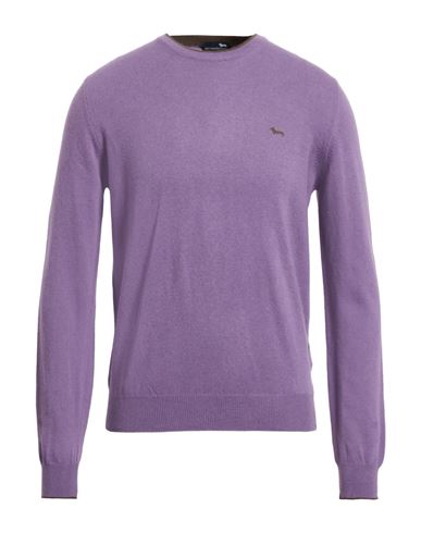 Harmont & Blaine Man Sweater Purple Size 3xl Wool, Viscose, Polyamide, Cashmere In Purple