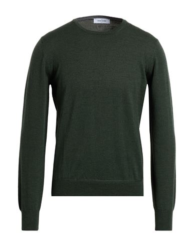 Gran Sasso Man Sweater Dark Green Size 42 Virgin Wool In Green