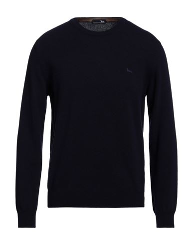 Shop Harmont & Blaine Man Sweater Midnight Blue Size Xl Wool, Cashmere