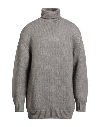 The Row Man Turtleneck Grey Size Xs Alpaca Wool, Silk In Gray