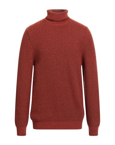 Barba Napoli Man Turtleneck Rust Size 42 Virgin Wool, Polyamide