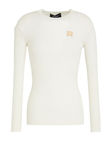 Shop Rochas Woman Sweater Ivory Size M Virgin Wool In White