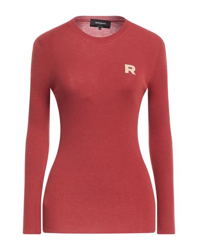 Shop Rochas Woman Sweater Rust Size S Virgin Wool In Red