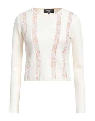 Shop Rochas Woman Sweater Ivory Size L Virgin Wool, Polyester In White