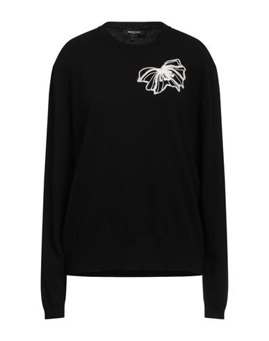 Shop Rochas Woman Sweater Black Size L Virgin Wool, Cashmere