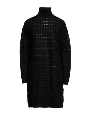 Rochas Woman Mini Dress Black Size M Merino Wool, Polyester