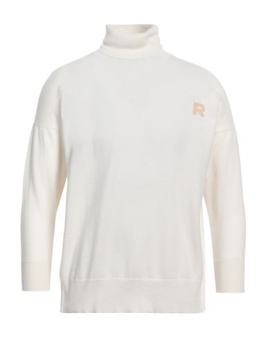 Shop Rochas Man Turtleneck Ivory Size Xs Cashmere In White