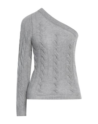 Solotre Woman Sweater Grey Size 3 Wool, Cashmere In Gray