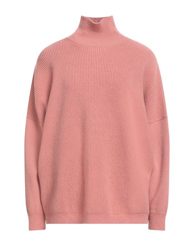 Solotre Woman Turtleneck Antique Rose Size 2 Wool In Pink