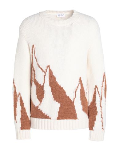 Dondup Man Sweater Ivory Size 38 Alpaca Wool, Polyamide, Wool In White