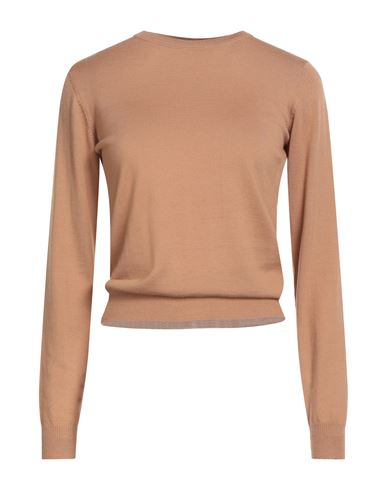 Peuterey Woman Sweater Sand Size 2 Wool In Brown