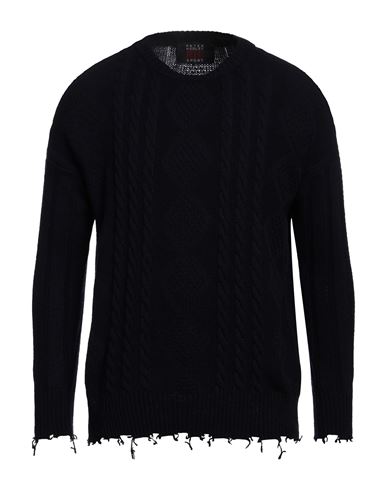 Shop Peter Hadley Man Sweater Midnight Blue Size Xxl Wool, Viscose, Nylon, Cashmere