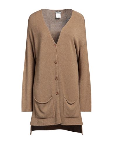 Shop More By Siste's Woman Cardigan Khaki Size Xl Viscose, Polyester, Polyamide In Beige
