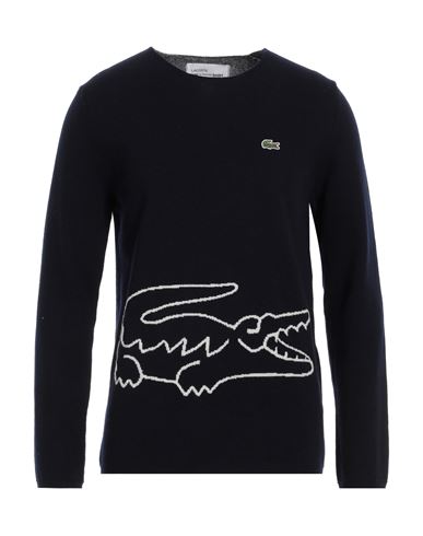 Lacoste X Comme Des Garçons Shirt Man Sweater Midnight Blue Size L Wool