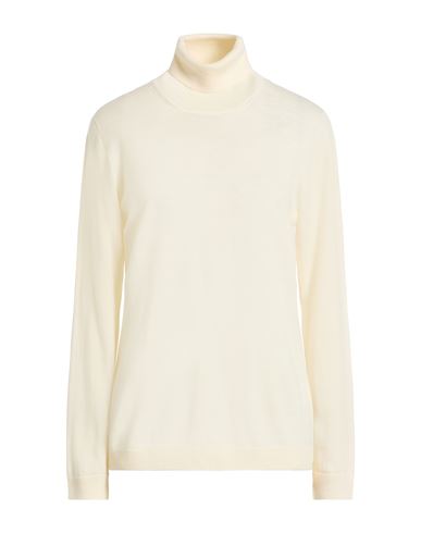 Gran Sasso Woman Turtleneck Cream Size 10 Virgin Wool In Neutral