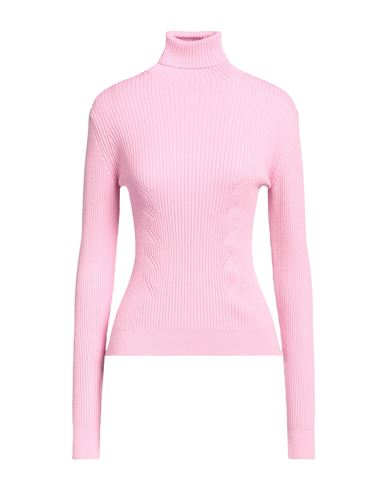 Moschino Jeans Woman Turtleneck Pink Size M Acrylic, Virgin Wool
