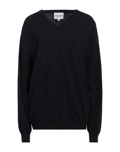 Shop Kujten Woman Sweater Midnight Blue Size Xl Cashmere