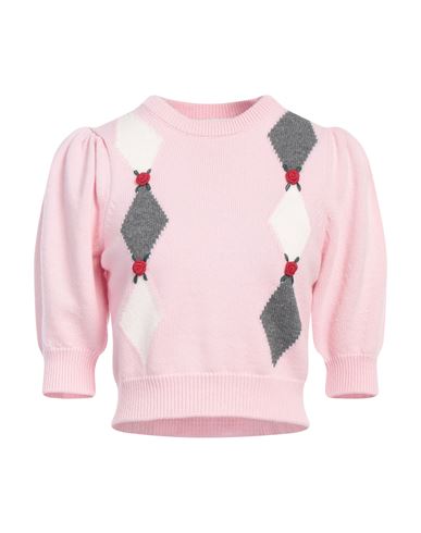 Shop Alessandra Rich Woman Sweater Pink Size 6 Wool