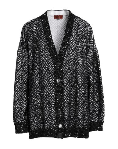 Shop Missoni Woman Cardigan Black Size L Polyamide, Polyester, Cotton, Polyurethane