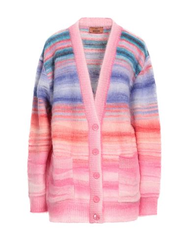 Shop Missoni Woman Cardigan Pink Size 4 Wool, Polyamide, Alpaca Wool, Mohair Wool