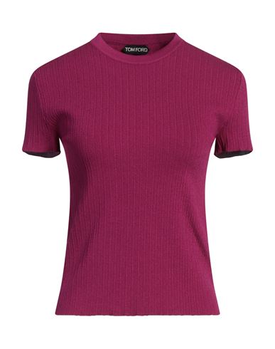 Tom Ford Woman Sweater Mauve Size S Silk, Polyester, Polyamide In Purple