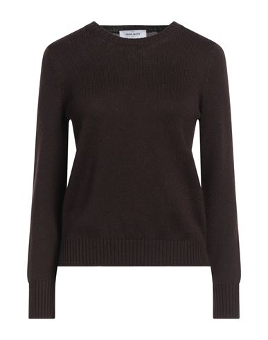 Gran Sasso Woman Sweater Dark Brown Size 4 Virgin Wool In Brown