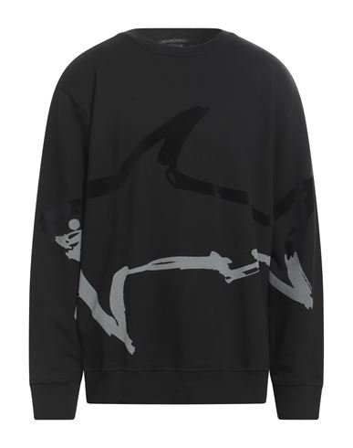 Paul & Shark Man Sweatshirt Black Size 3xl Cotton