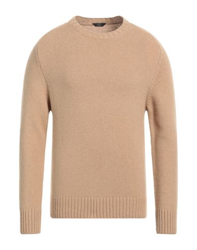 Hōsio Man Sweater Sand Size M Wool, Polyamide In Brown