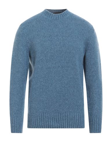 Shop Paul & Shark Man Sweater Slate Blue Size L Virgin Wool, Polyamide