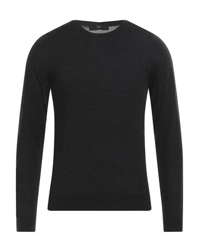 Daniele Alessandrini Man Sweater Steel Grey Size 36 Wool In Black