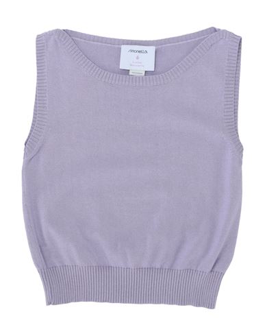 Simonetta Toddler Girl Sweater Lilac Size 4 Cotton, Cashmere In Purple