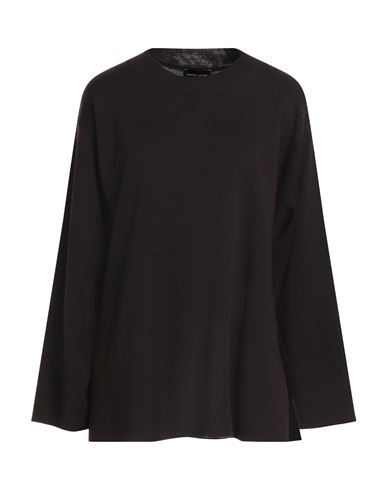 Roberto Collina Woman Sweater Dark Brown Size S Merino Wool