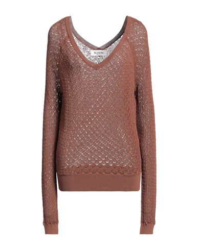 Shop Blugirl Blumarine Woman Sweater Brown Size L Viscose, Polyamide