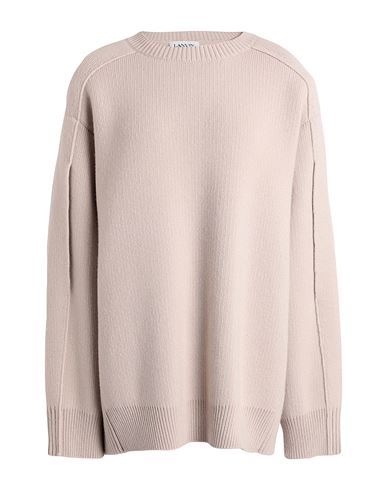 Lanvin Woman Sweater Beige Size M Virgin Wool, Cashmere In Pink