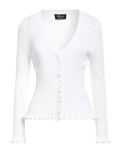 Blumarine Woman Cardigan White Size L Viscose, Polyester