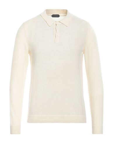 Shop Zanone Man Sweater Cream Size 48 Virgin Wool, Cashmere In White